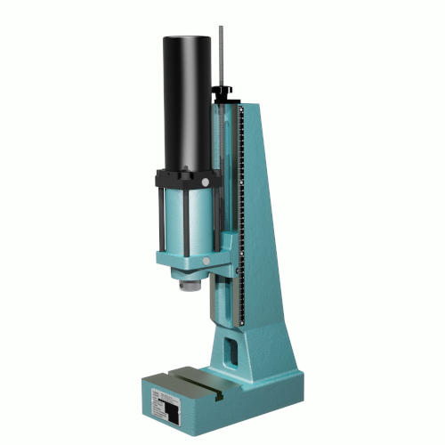 Modular design, flexible in use, with an optimal price/performance ratio: Direct-acting pneumatic presses are the definitive realisation of modern press technology. They are virtually maintenance-free, as all the moving parts are mounted on bearings. Cylinders are pre-greased and therefore suitable for oil-free operation. For the machining of high parts, the optimal solution is direct-acting, L-DA pneumatic presses with up to 350 mm working height.